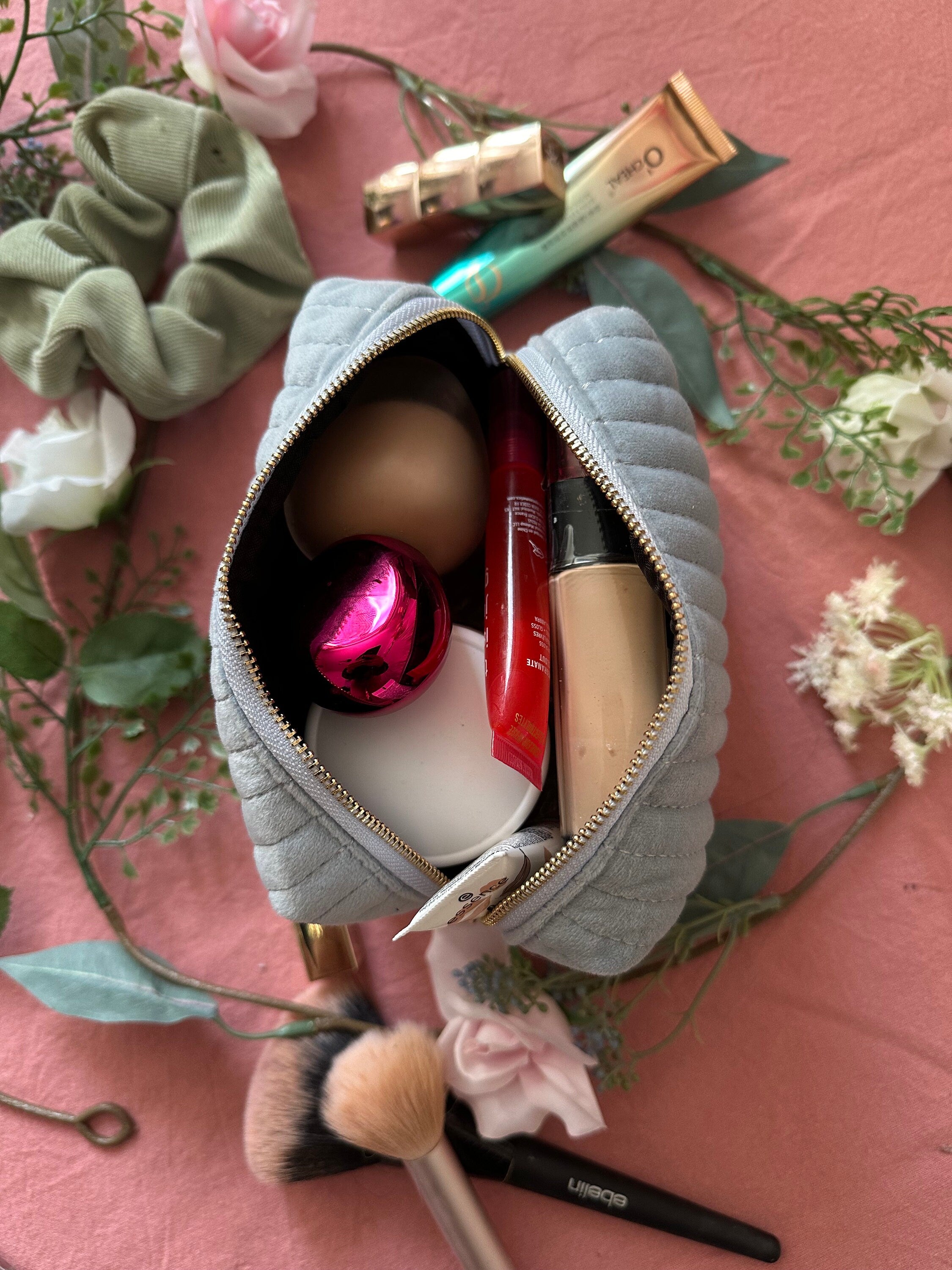 Personalisierte Kosmetiktasche Samt