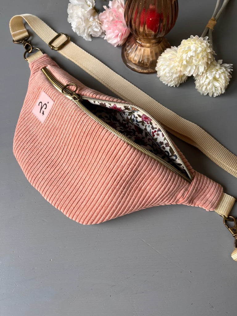 Personalisierte Bauchtasche Sternzeichen - Koralle Cord