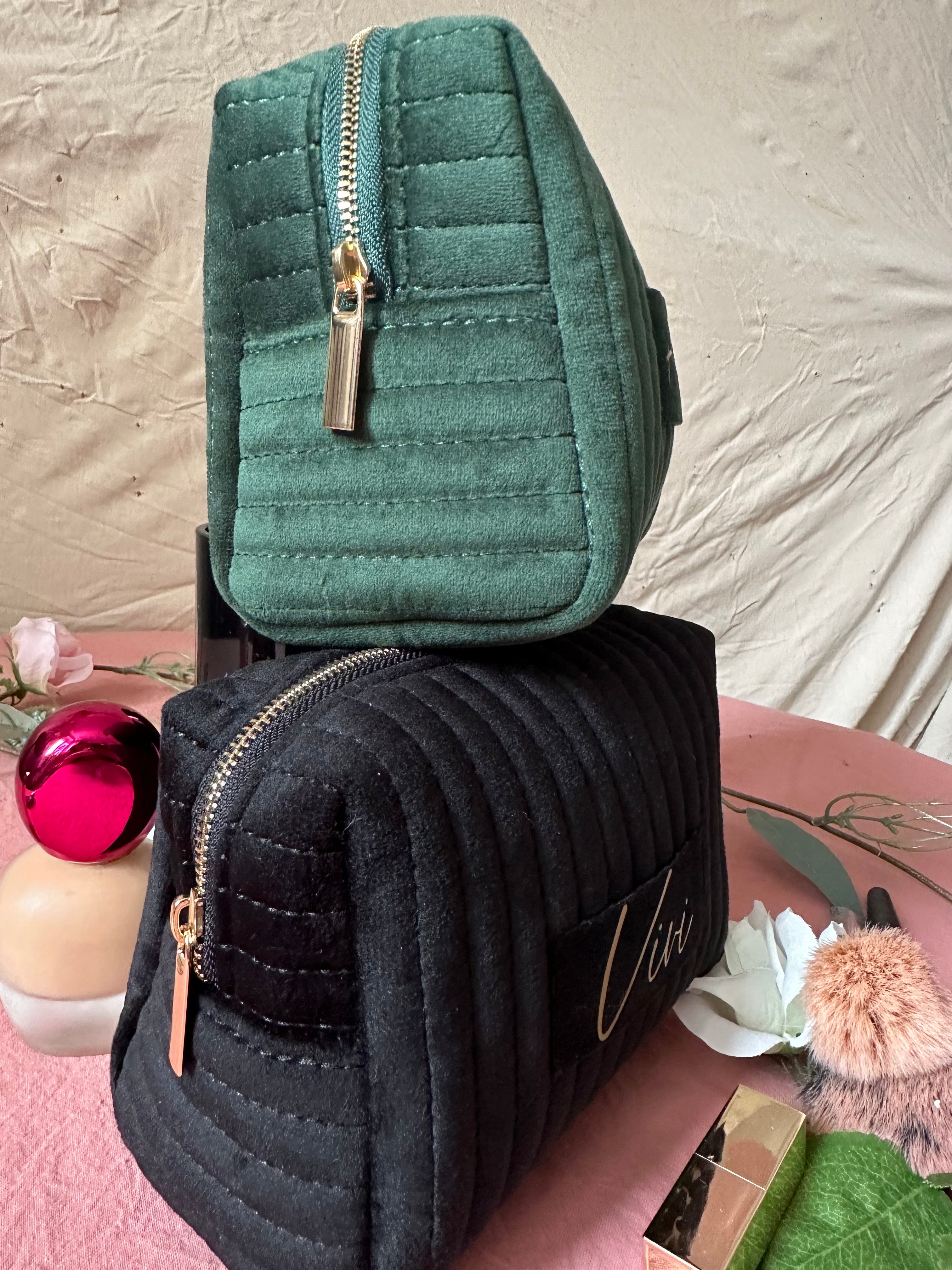 Personalisierte Kosmetiktasche Samt